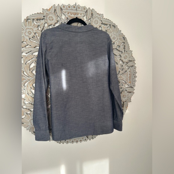 Patagonia Women's Long Sleeved Chambray shirt organic cotton BLUE 10 - Picture 11 of 16